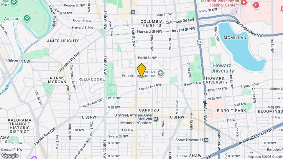 1333 Belmont St NW Map and Location Details