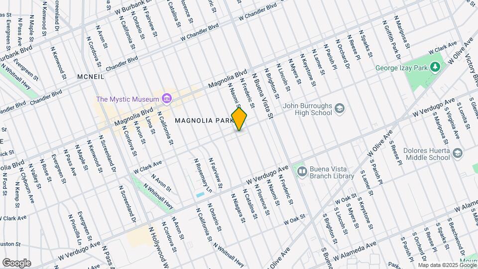 540 N Florence St Map and Location Details