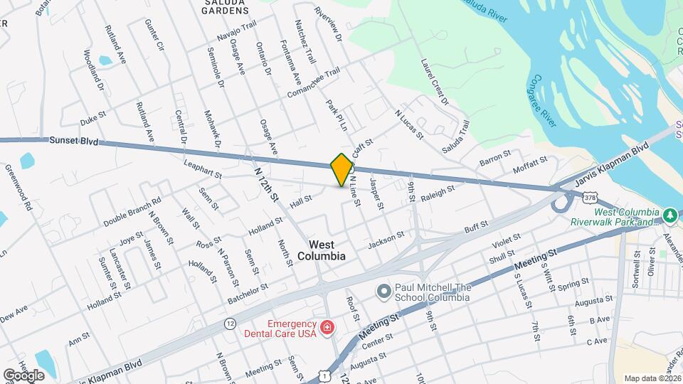 1017 Leaphart St Map and Location Details