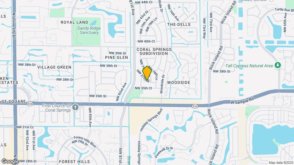 7942 NW 37th Dr Map and Location Details