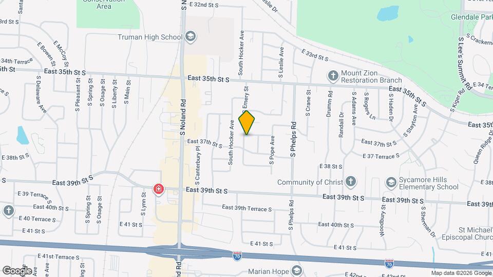 3627 S Emery St Mapa y Detalles de la Ubicación