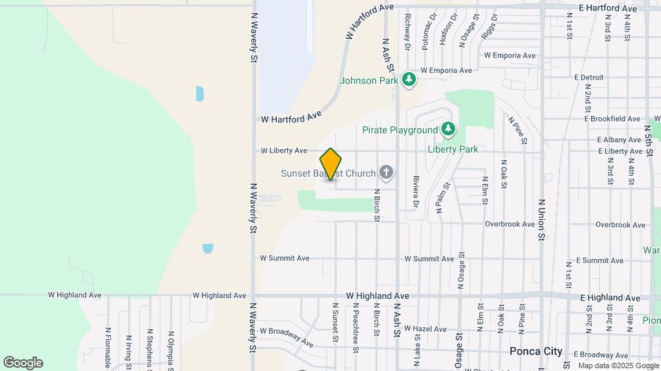 1000 N Sunset St Map and Location Details