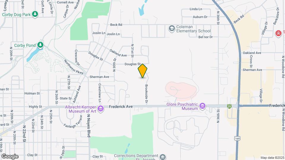 1602 Brookside Dr Map and Location Details