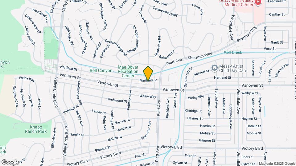 23744 Hartland St Map and Location Details