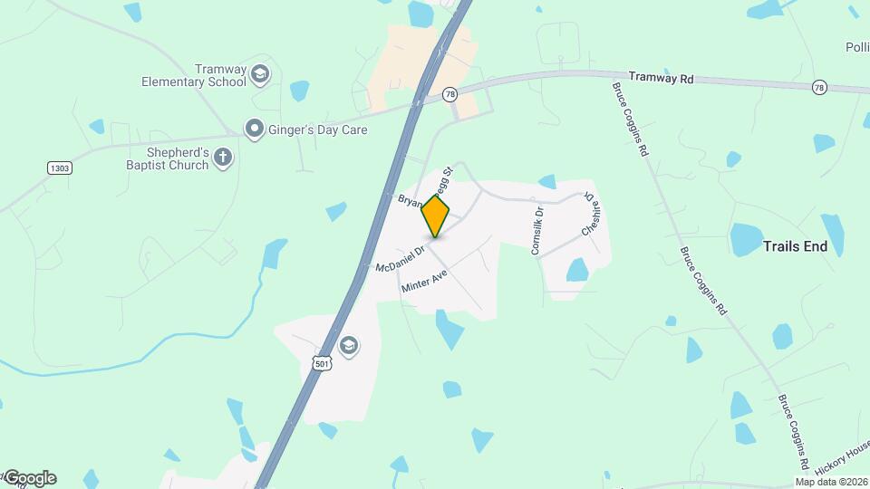 5721 McDaniel Dr Mapa y Detalles de la Ubicación