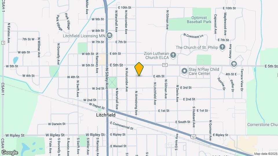 328 W 4th Street, Litchfield Map and Location Details