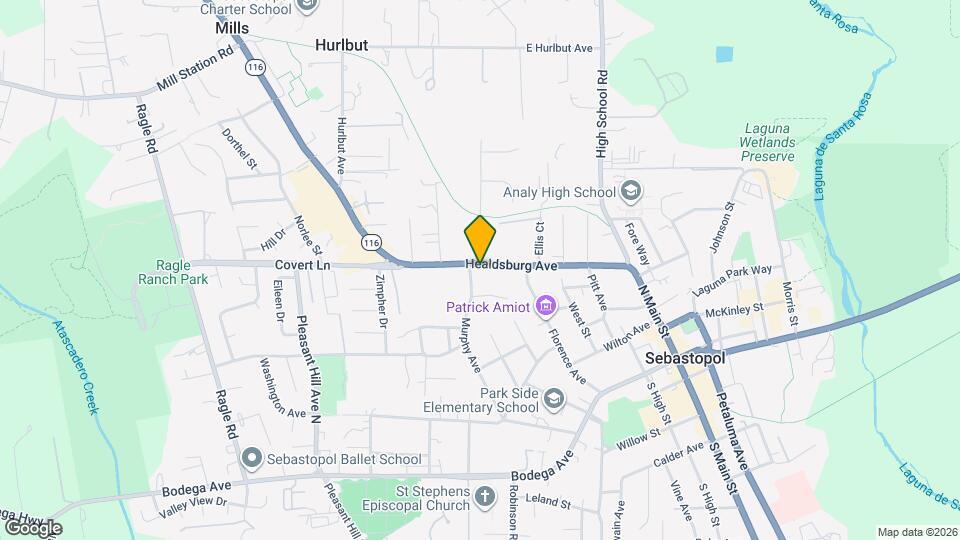 7635 Healdsburg Ave Map and Location Details