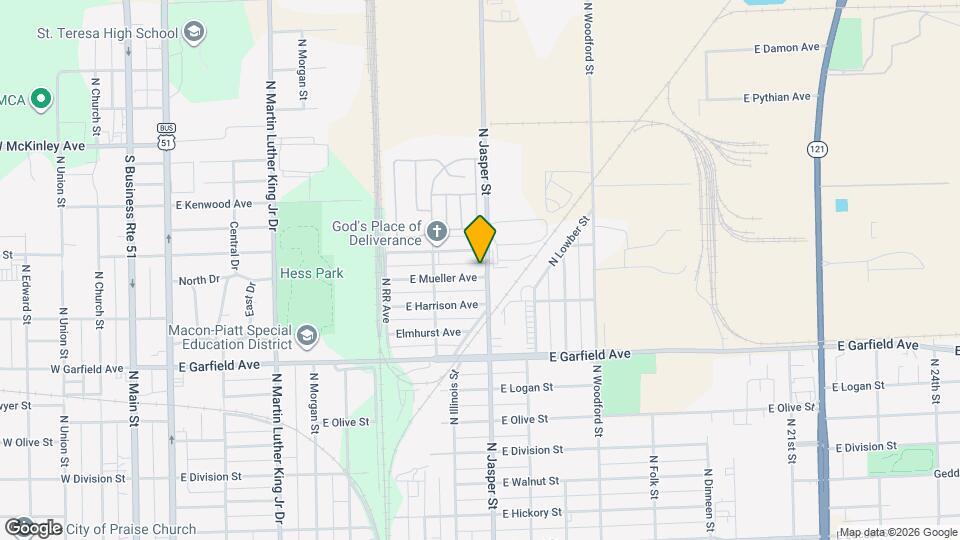 1180 E Mueller Ave Map and Location Details