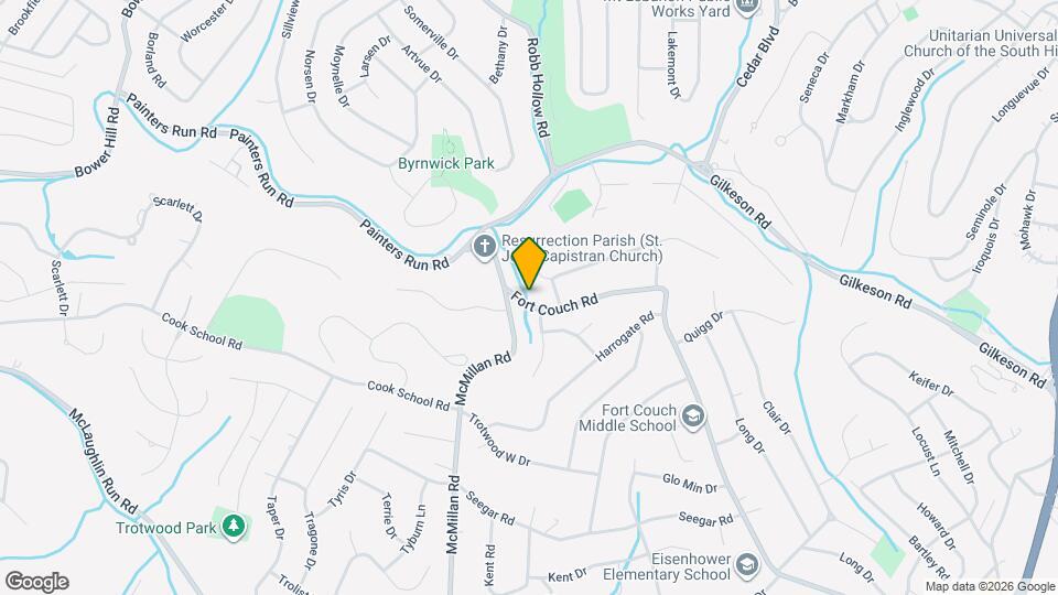 658 Fort Couch Rd Map and Location Details