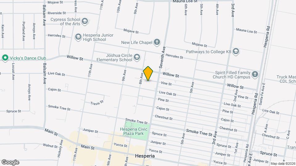 15941 Vine St Map and Location Details