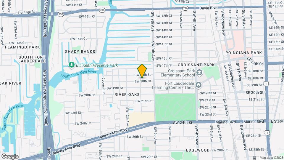 937 SW 18th Ct Map and Location Details