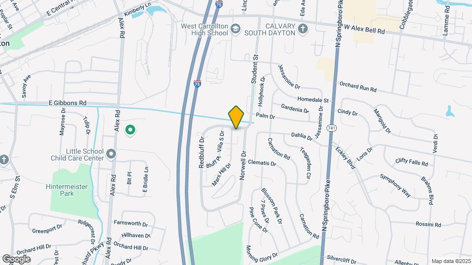 1612 Mars Hill Dr Map and Location Details