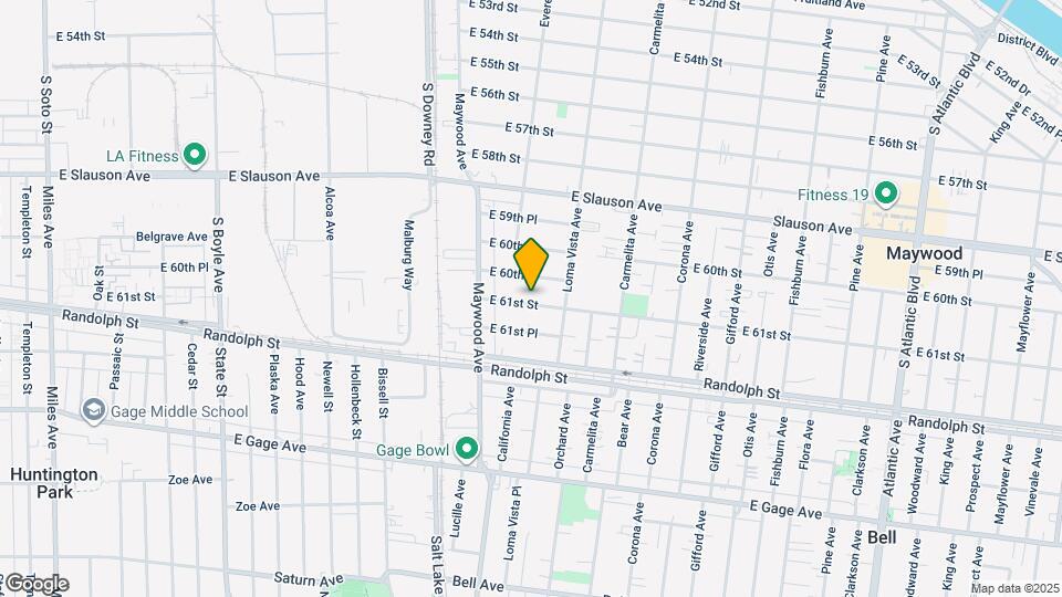 3611 E 61st St Map and Location Details
