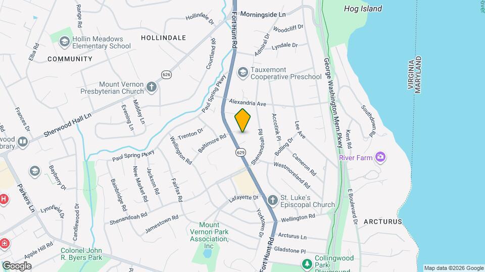 1304 Gahant Rd Map and Location Details