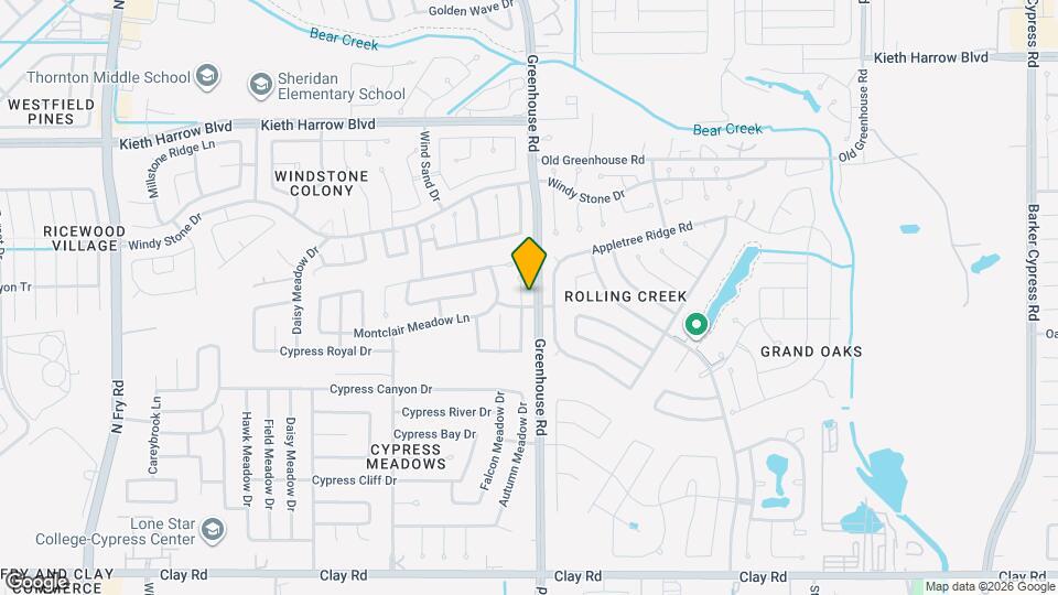 4706 Cypress Colony Ln Map and Location Details