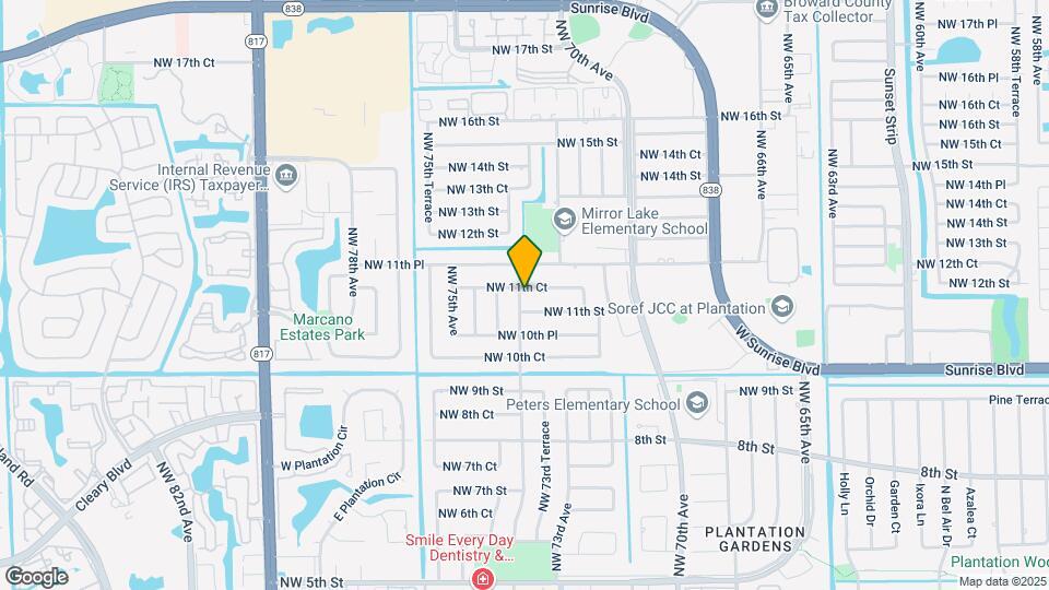 7340 NW 11th Ct Map and Location Details