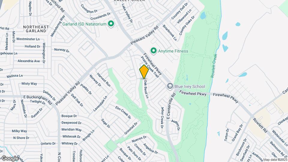 2033 Oak Bend Ln Mapa y Detalles de la Ubicación