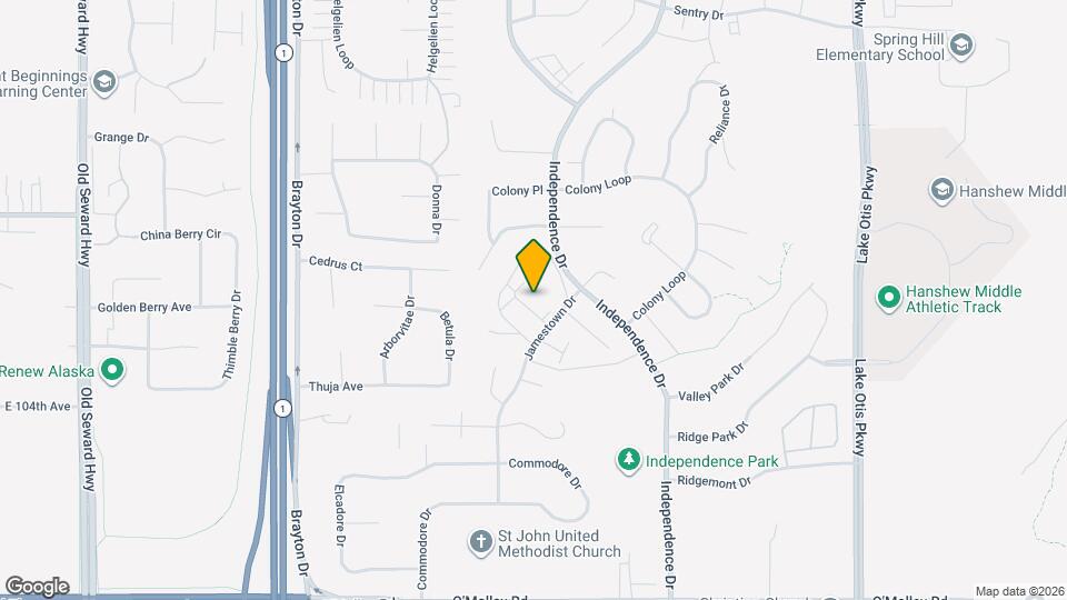 10250 Jamestown Dr Map and Location Details
