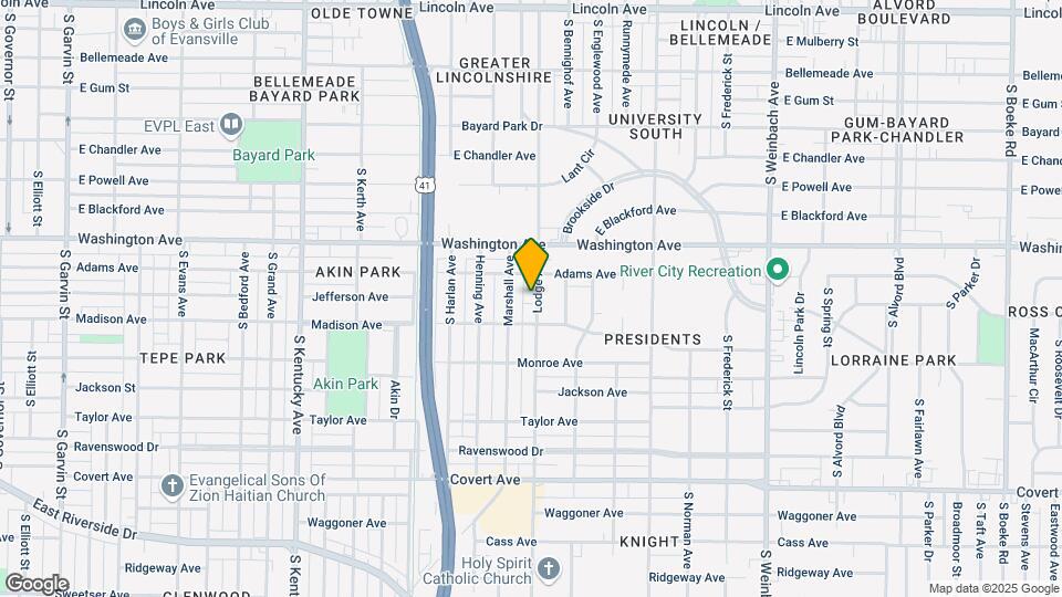 1117 Lodge Ave Map and Location Details
