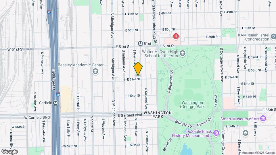 5257 S Prairie Ave Mapa y Detalles de la Ubicación