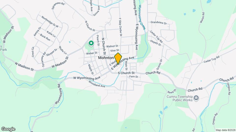 42 E Wyomissing Ave Map and Location Details