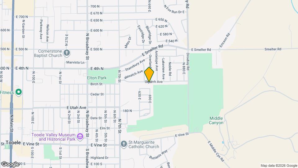 684 Oquirrh Ave Map and Location Details