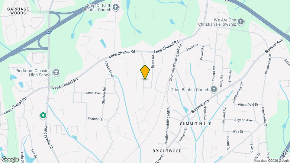 4708 Byers Ridge Dr Map and Location Details