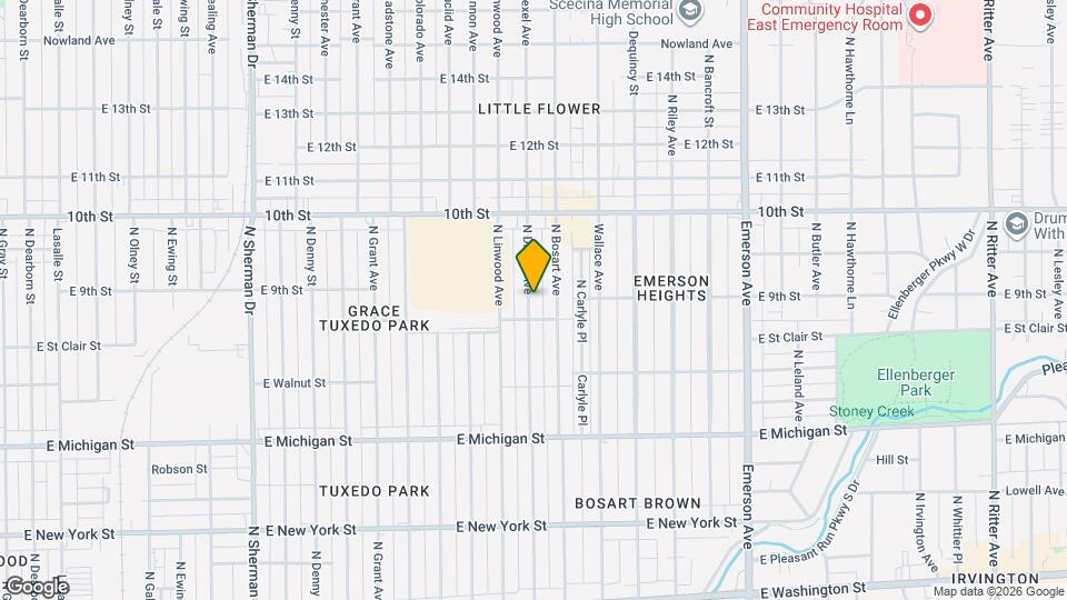 853 N Drexel Ave Map and Location Details