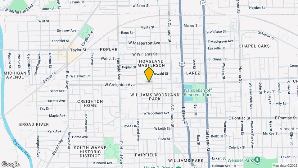 305 W Creighton Ave Map and Location Details