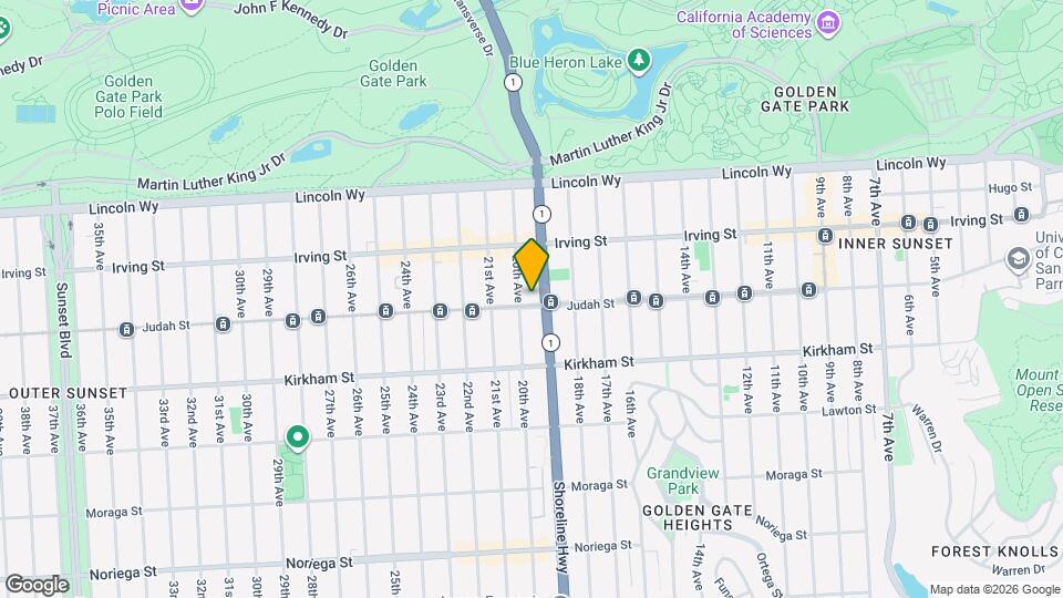 1430 Judah St Map and Location Details