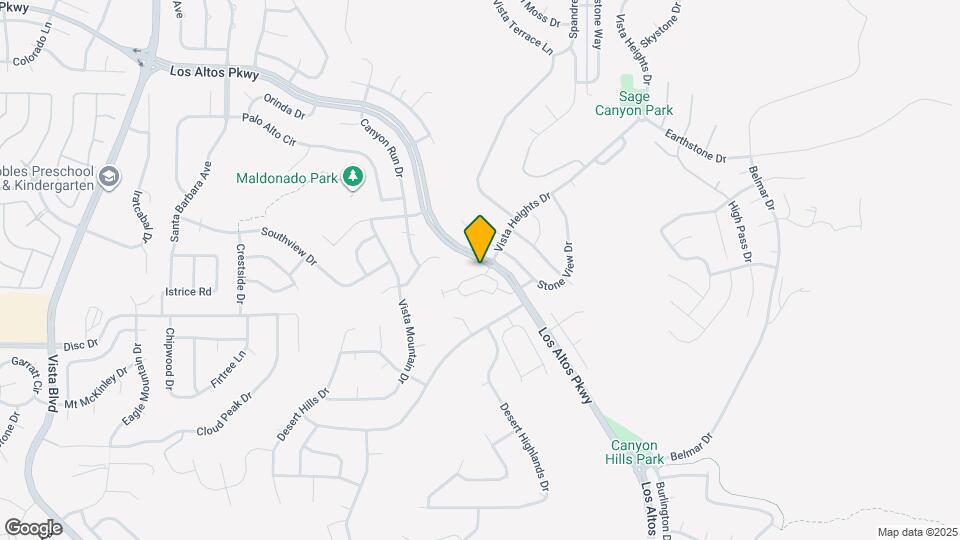 2298 Shady Canyon Drive Map and Location Details