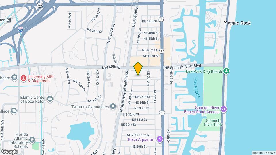 421 NE 38th St Map and Location Details