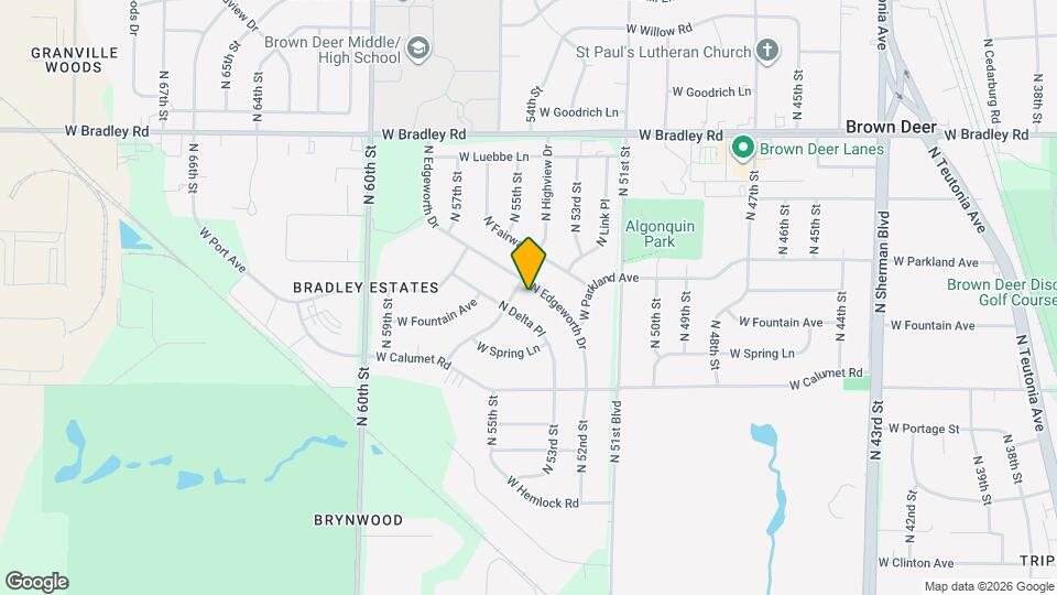 7745 N Edgeworth Dr Map and Location Details