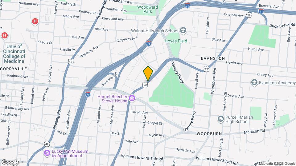 3028 Gilbert Ave Map and Location Details