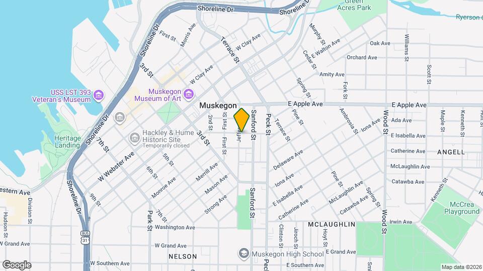 1110 Jefferson St Map and Location Details