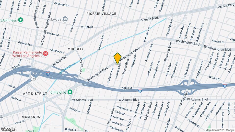 2131 Carmona Ave Map and Location Details