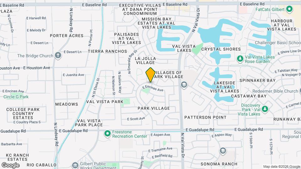 1338 E Encinas Ave Map and Location Details