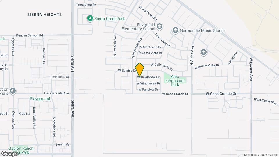 2682 W Dawnview Dr Map and Location Details