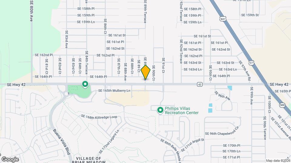 16487 SE 89th Terrace Map and Location Details