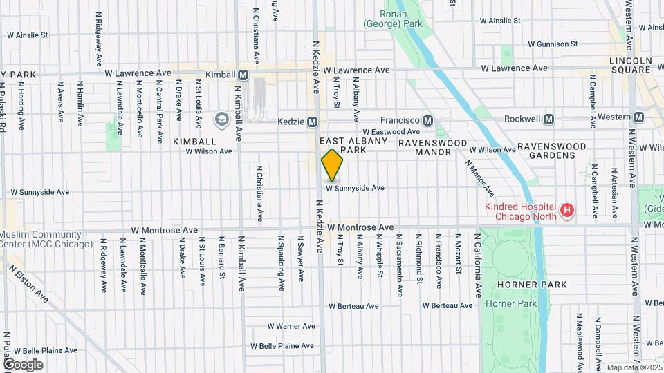 3140 W Sunnyside Ave Map and Location Details