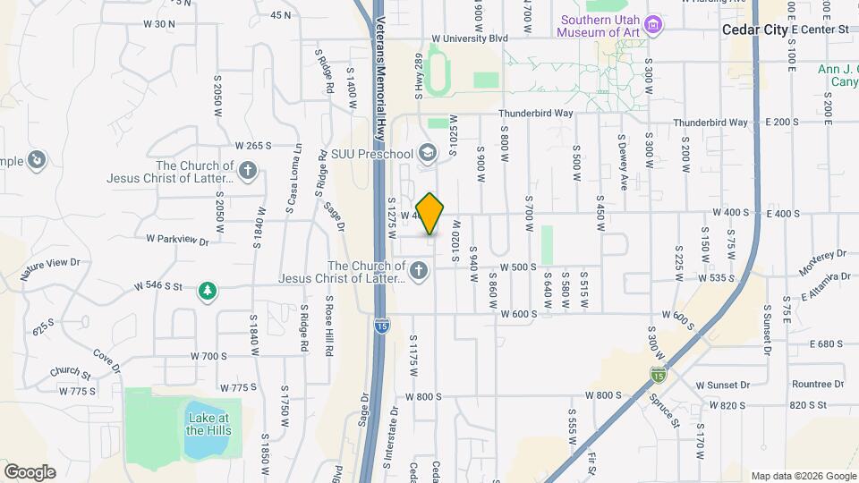 1119 W 425 S Map and Location Details