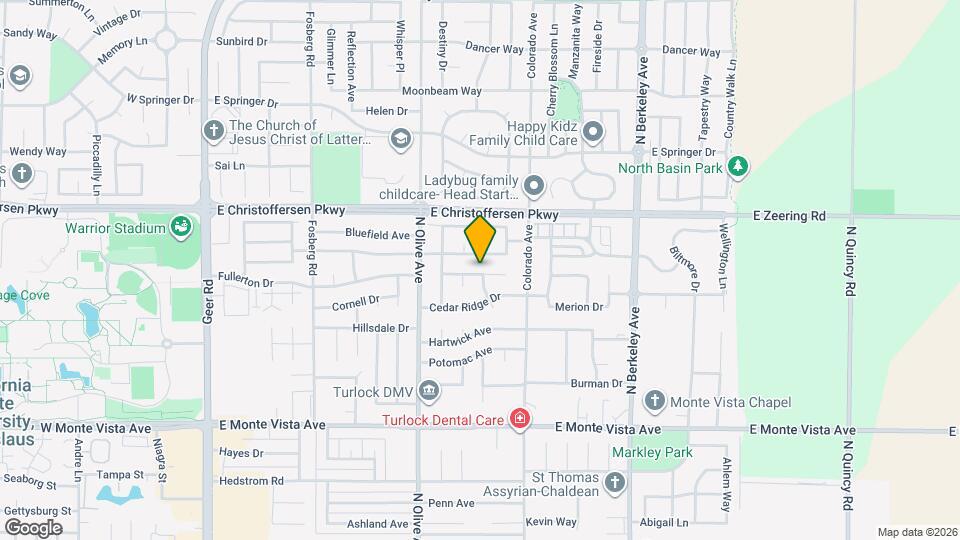 1001 Whispering Pines Dr Map and Location Details