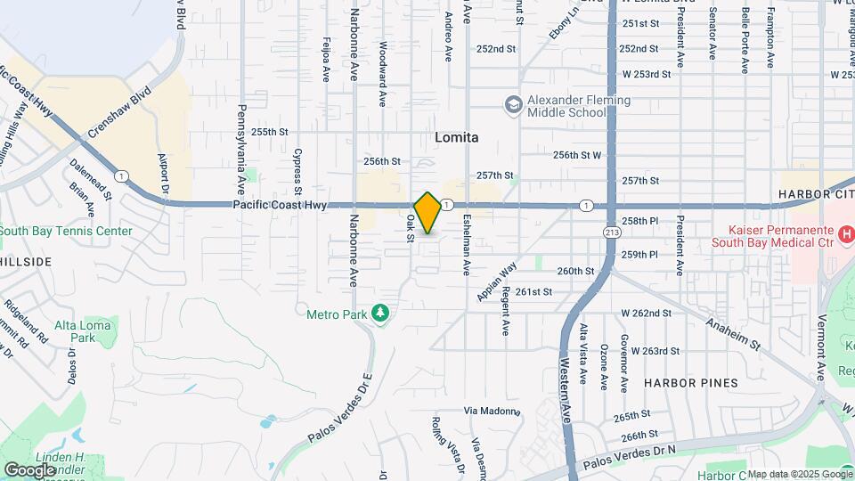 25846 Oak Street Map and Location Details