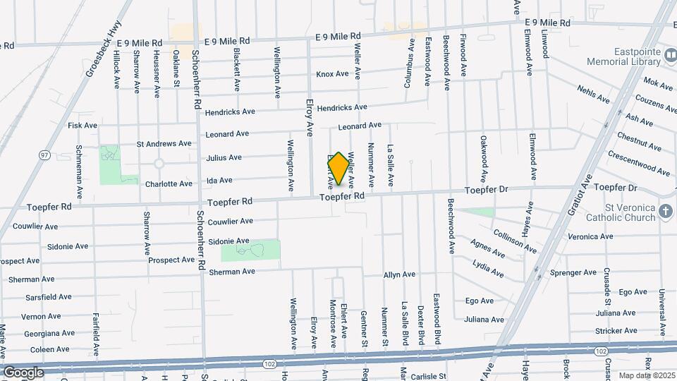 14281 Toepfer Rd Mapa y Detalles de la Ubicación