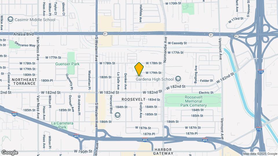 17917 Evelyn Ave Map and Location Details