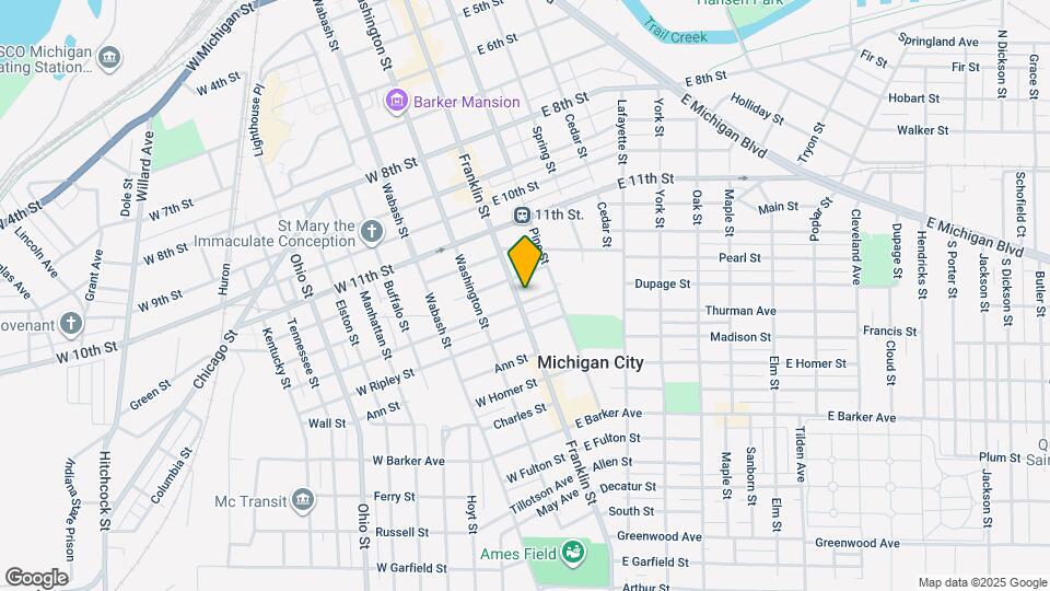 1316 Franklin St Map and Location Details