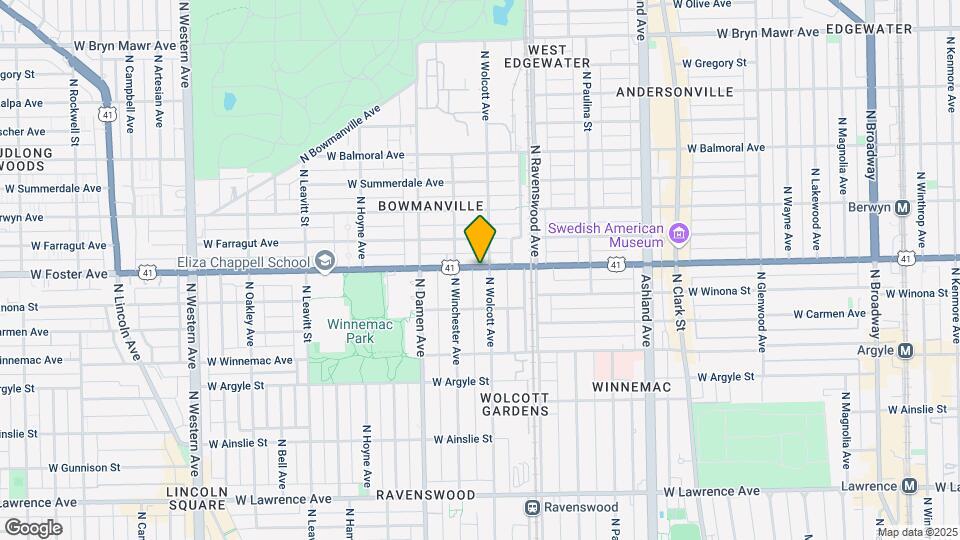 1915 W Foster Ave Map and Location Details