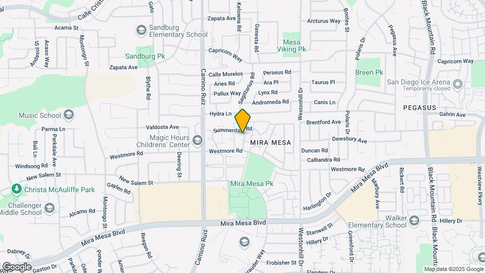 10970 Summerdale Way Mapa y Detalles de la Ubicación