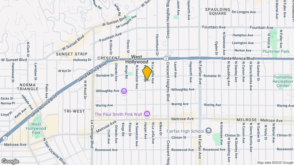 930 N Harper Ave Map and Location Details