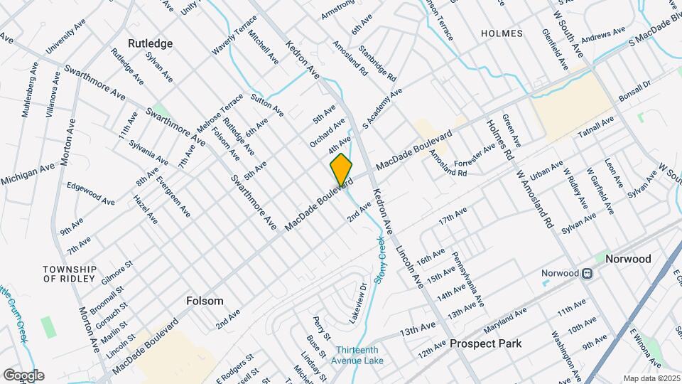 1616 MacDade Boulevard-Unit -Unit First Floor Rear Map and Location Details
